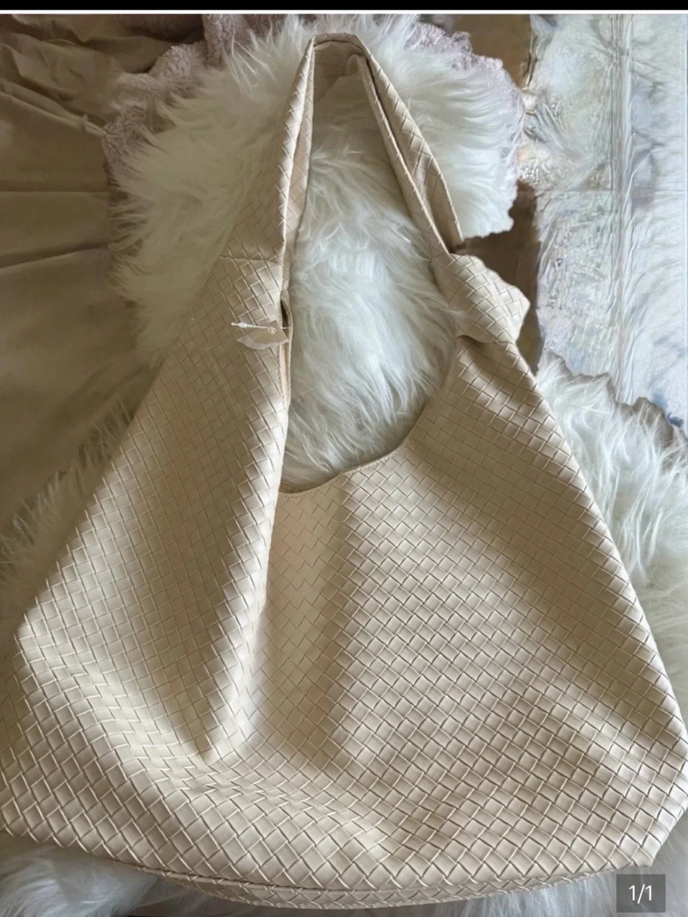 Woven Cream Tote Bag – Beautiful Shoulder Bag